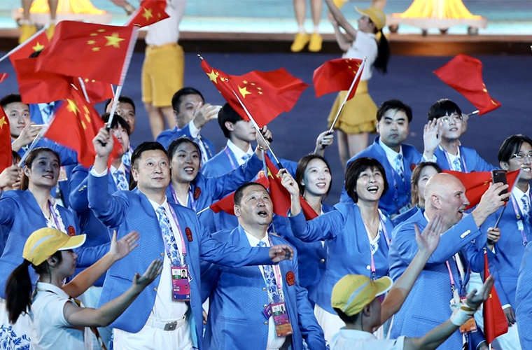 第19届亚洲运动会开幕式在杭州举行